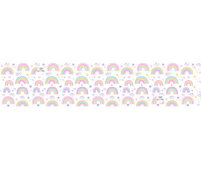 Gafas de Natación Infantiles Rosas con Turbante Arcoiris
