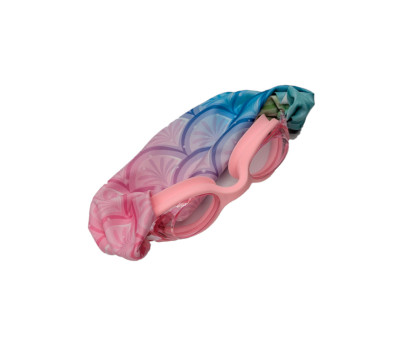 Gafas de Natación Infantiles Rosas con Turbante Sirenas