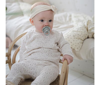 Chupete Silicona Binky Bloom Mineral Green +3meses