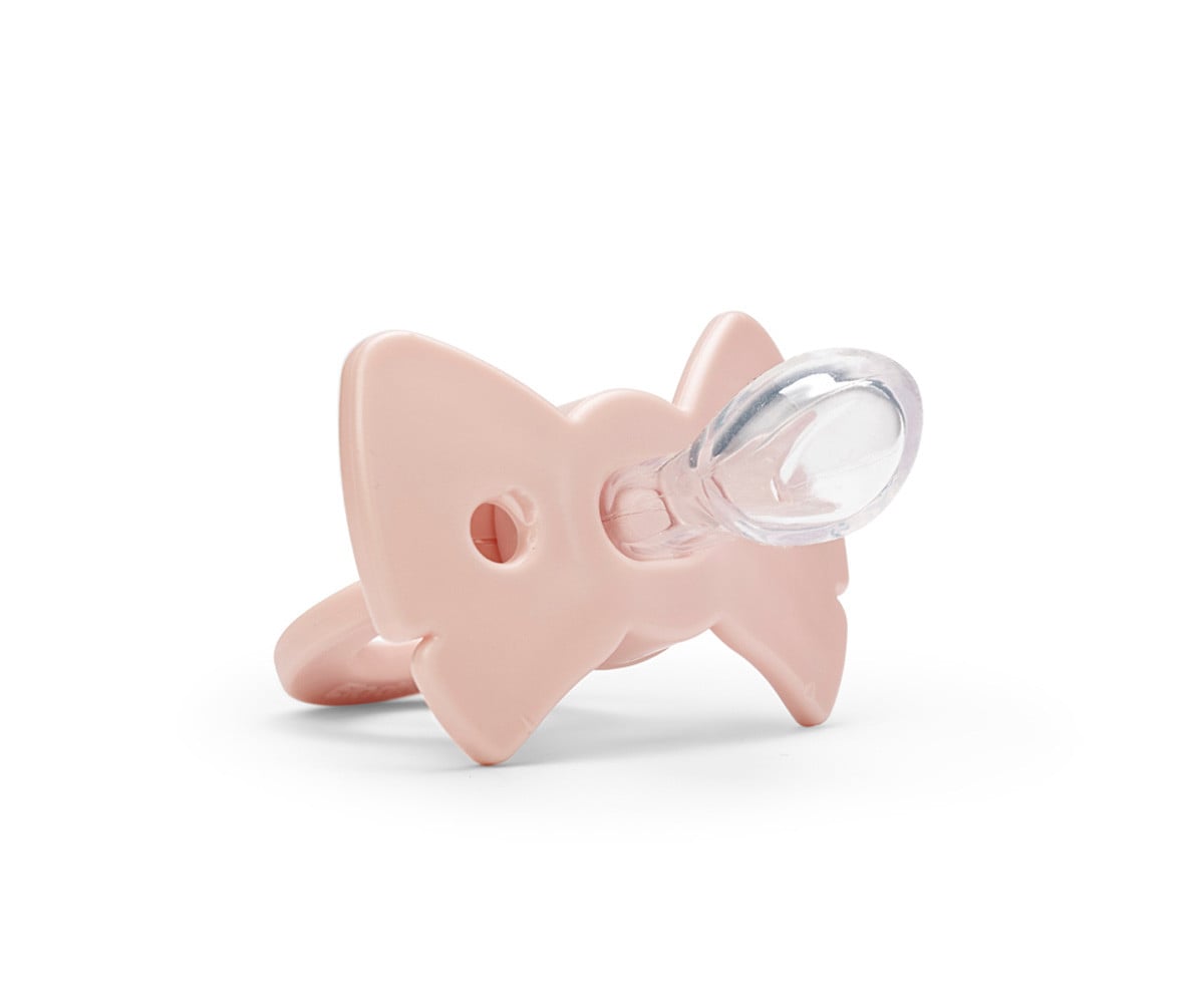 Chupeta Binky Bow Misty Pink +3 meses