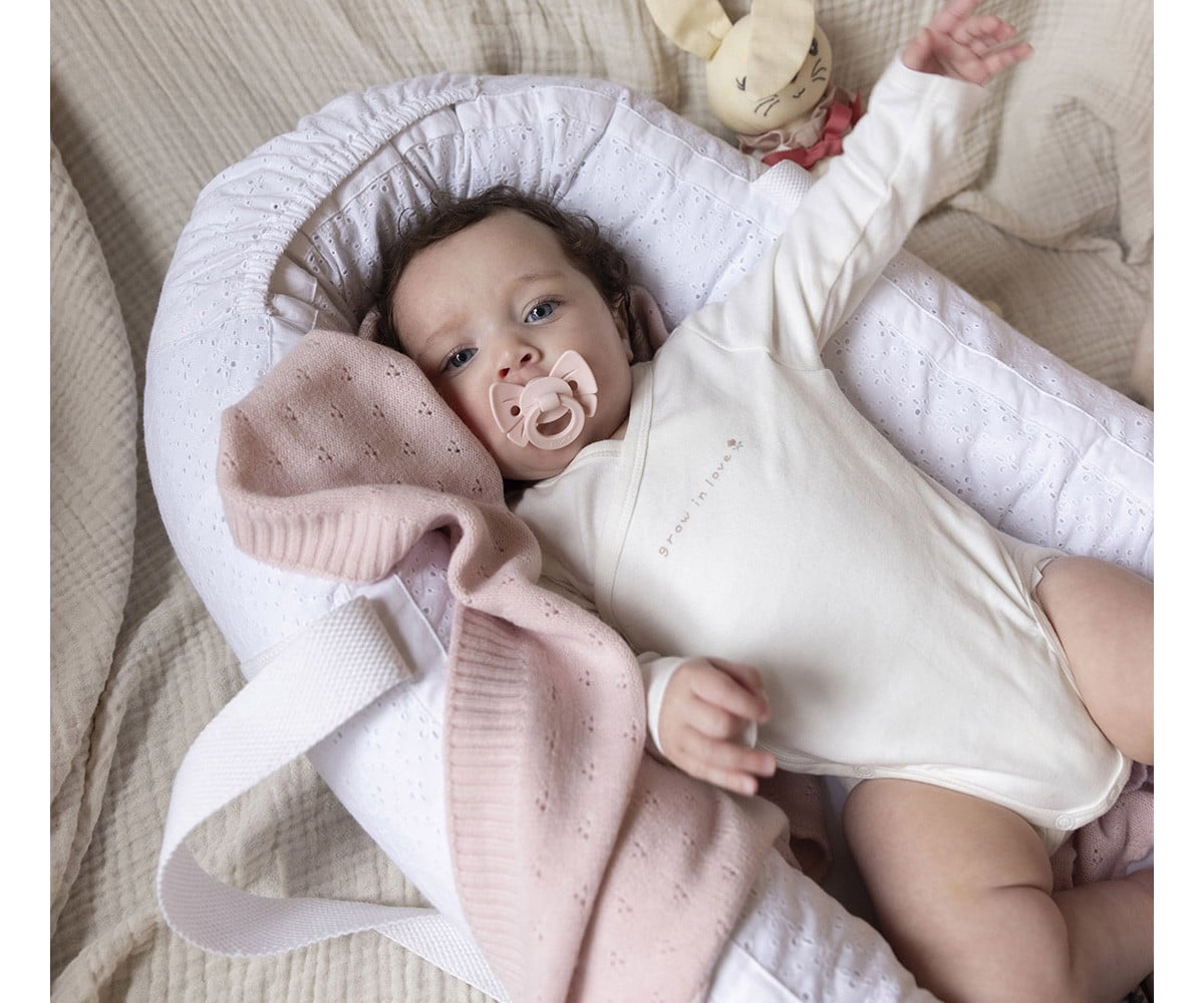 Chupeta Binky Bow Misty Pink +3 meses