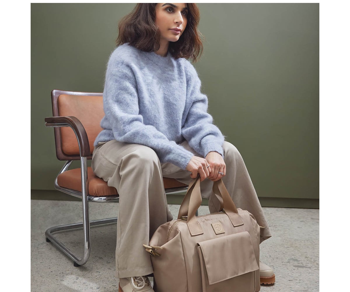 Diaper Bag Wide Frame Pure Khaki
