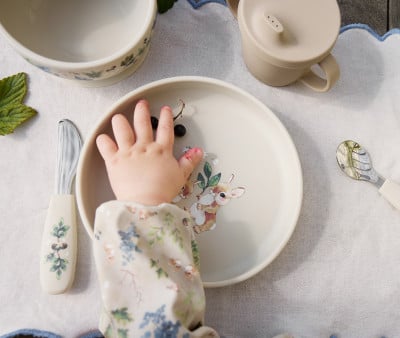 Silicone Plate and Cutlery Set Bunny Darling