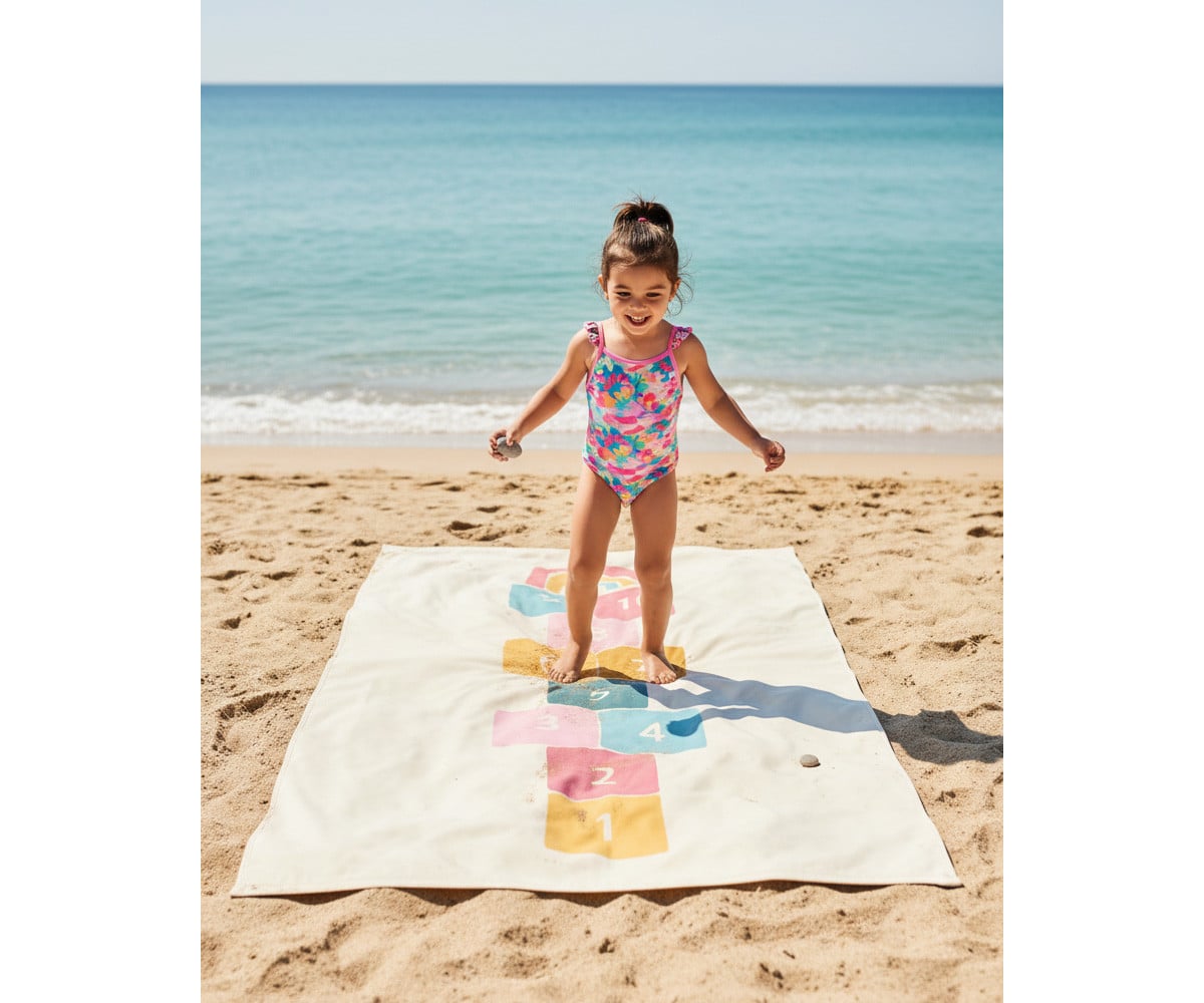 Large Microfiber Beach Towel Zoo