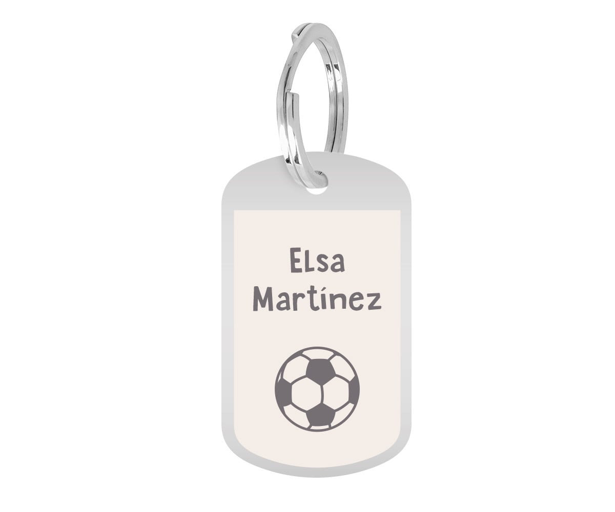 Portachiavi Metallo Personalizzato Football