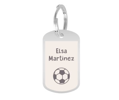 Portachiavi Metallo Personalizzato Football