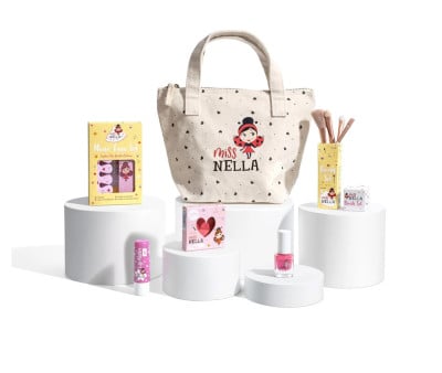 Pacote de maquiagem infantil com bolsa de lona Girly Girl Essentials 