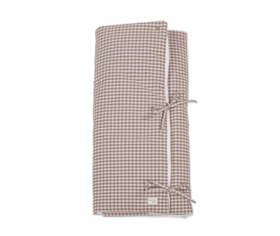 Coperta Avvolgi Bebè Praliné Vichy Moka