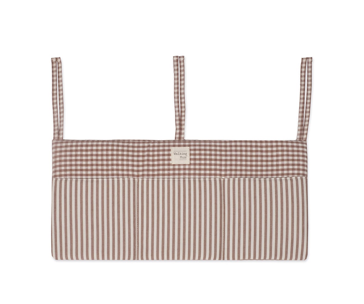 Organizador Cuna Praline Vichy Rayas Moka