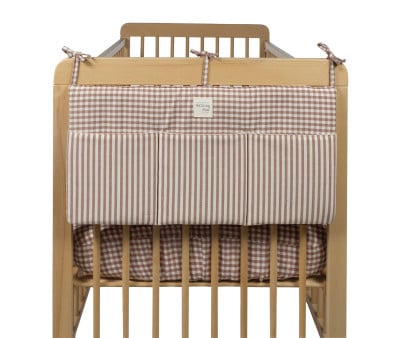 Organizador Cuna Praline Vichy Rayas Moka