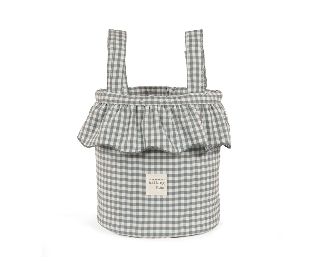 Bolso Bucket Praliné Vichy Matcha