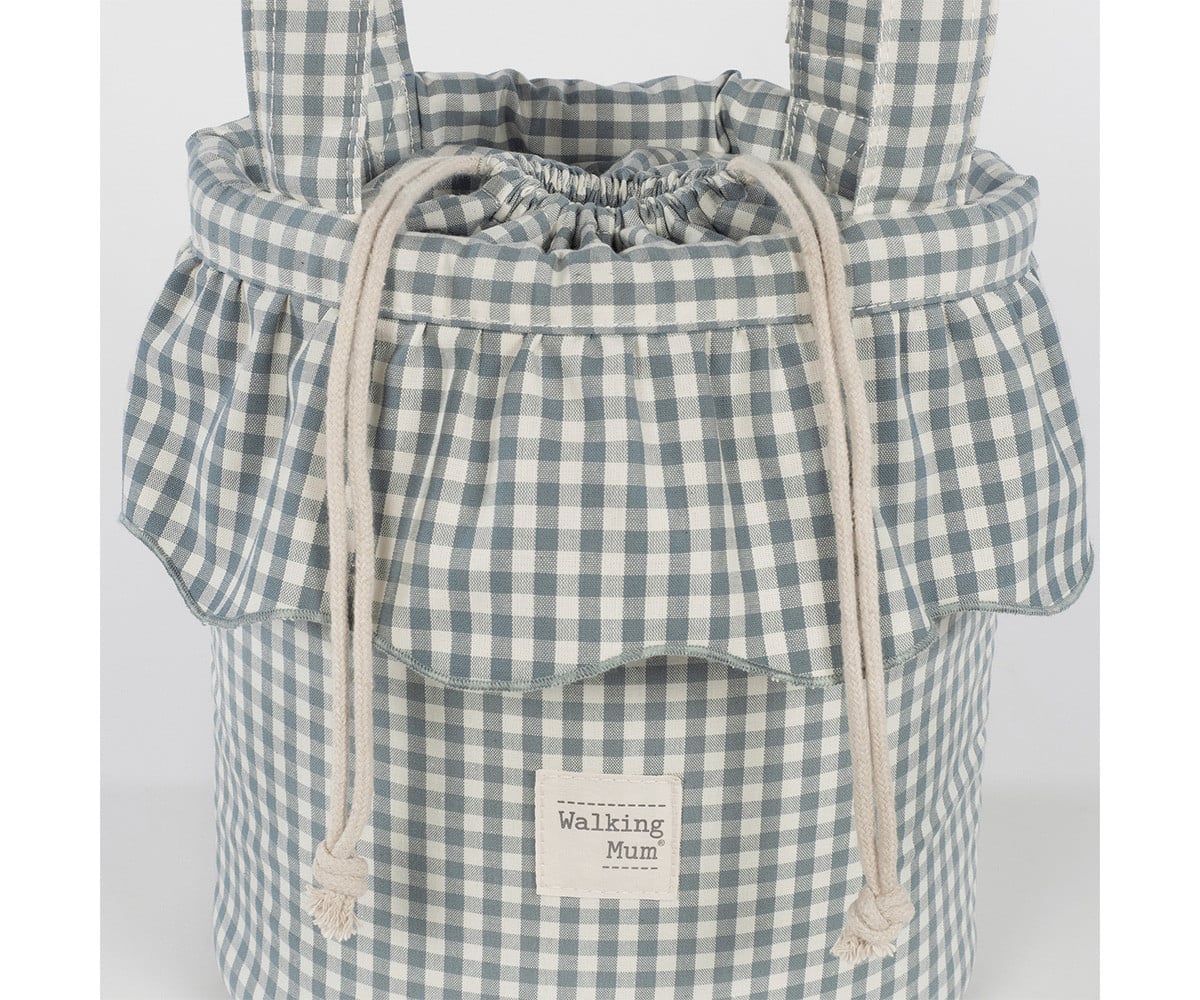 Bolso Bucket Praliné Vichy Matcha
