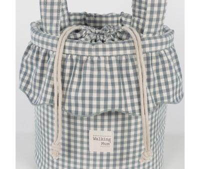 Bolso Bucket Praliné Vichy Matcha