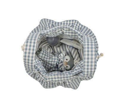 Bolso Bucket Praliné Vichy Matcha