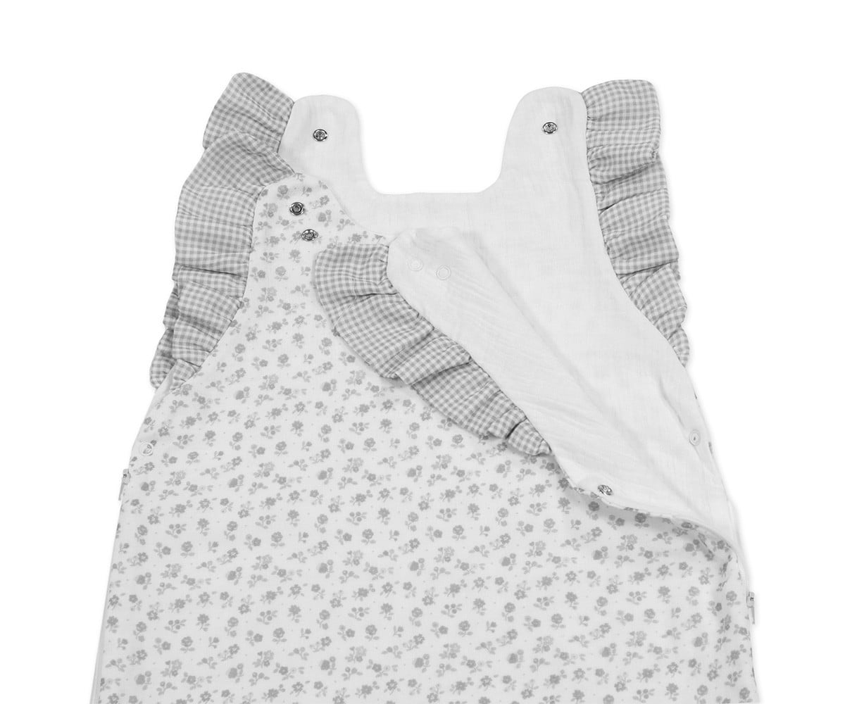 Saco de dormir Verão Little Bloom Grey Flower