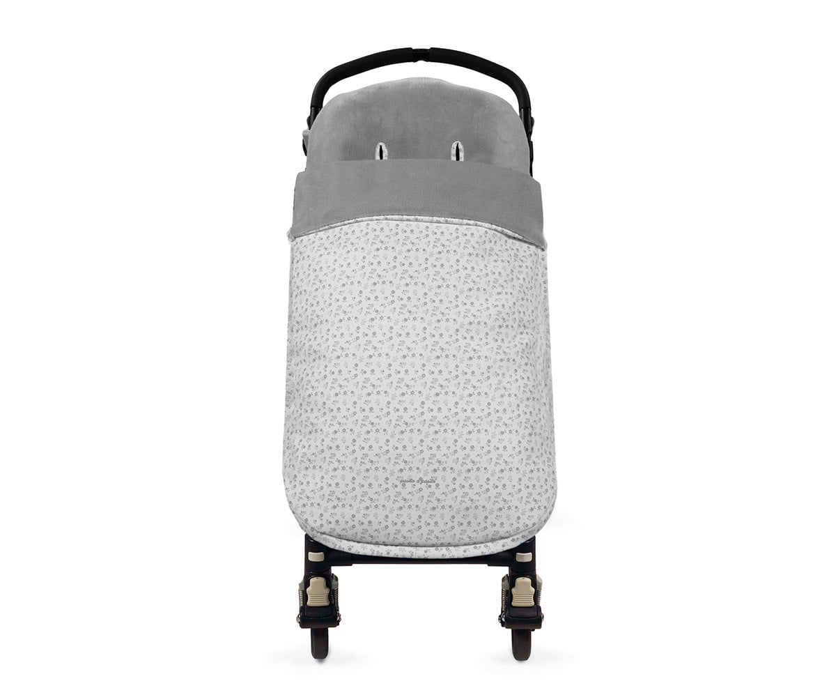 Saco carrinho de inverno Little Bloom Grey Flower