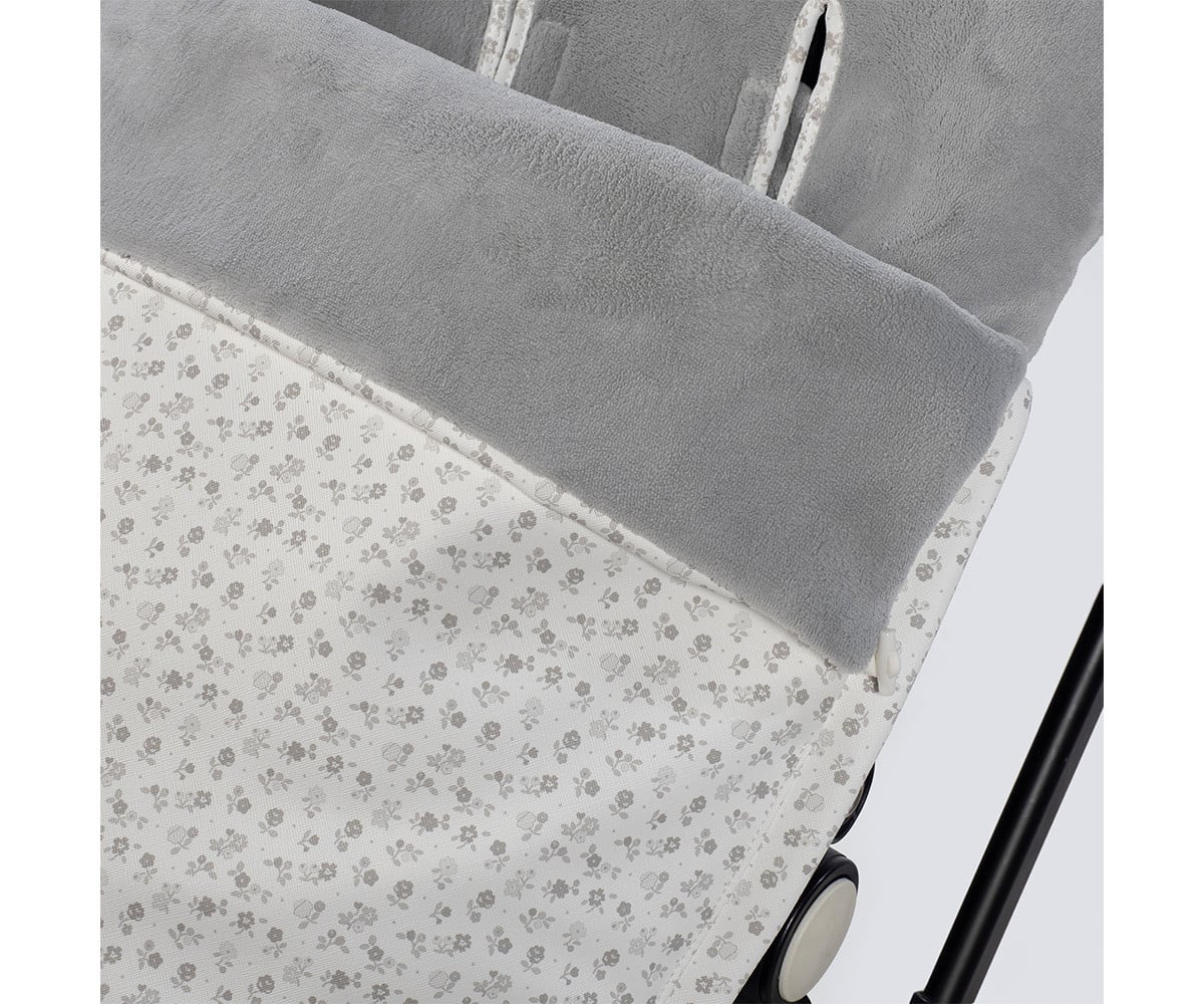 Saco carrinho de inverno Little Bloom Grey Flower