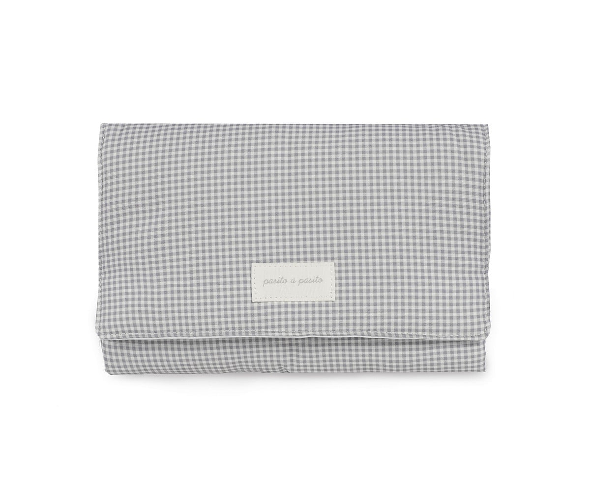 Bolsa Muda Fralda Little Bloom Vichy Grey