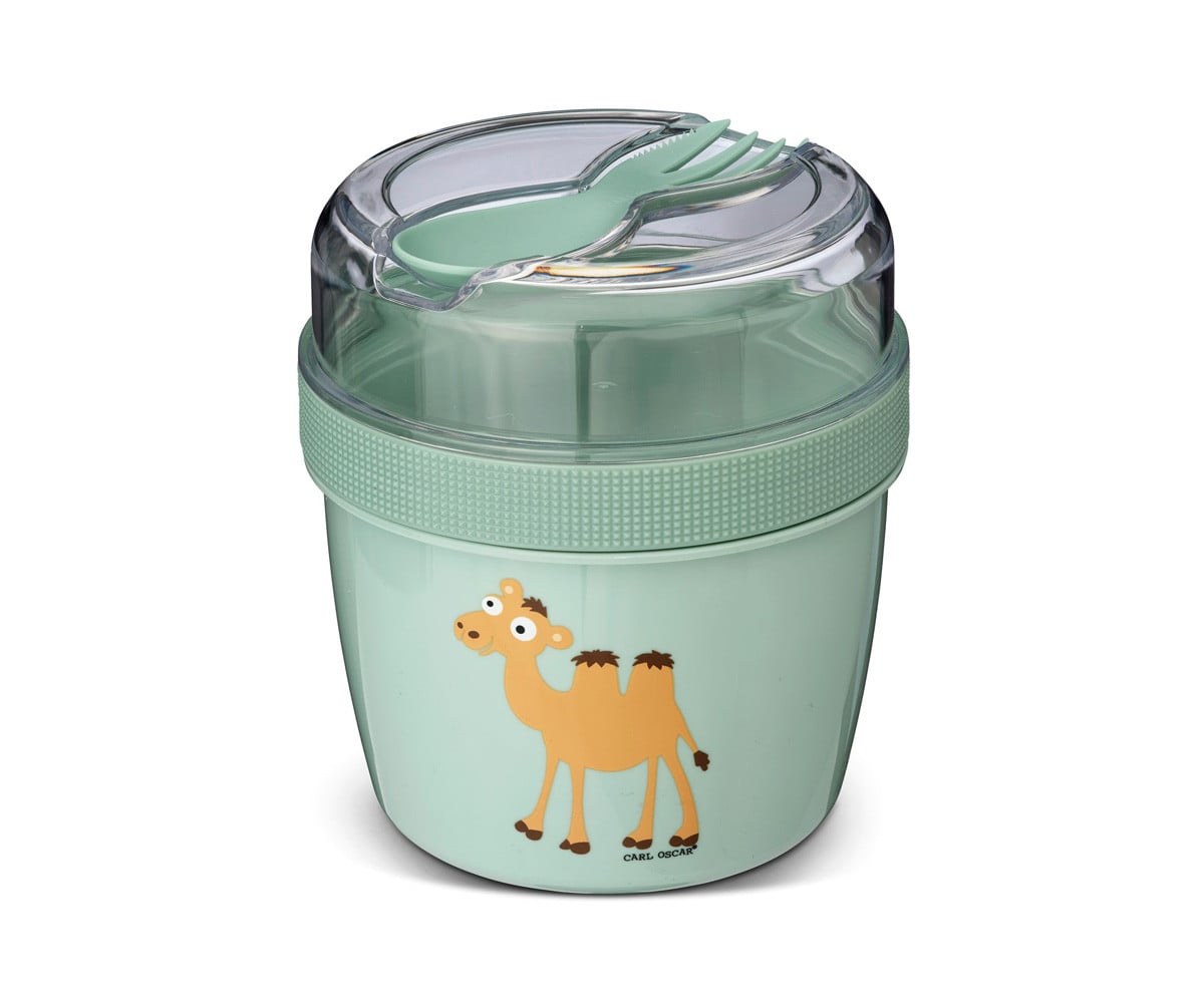 Boîte à Lunch Snack N\'Ice Cup avec Bloc Réfrigérant Green Camel