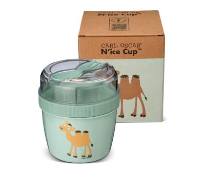 Boîte à Lunch Snack N\'Ice Cup avec Bloc Réfrigérant Green Camel