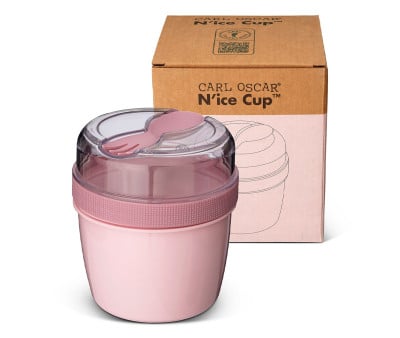 Lancheira Sn'ice Cup com disco de Refrigeração Pink