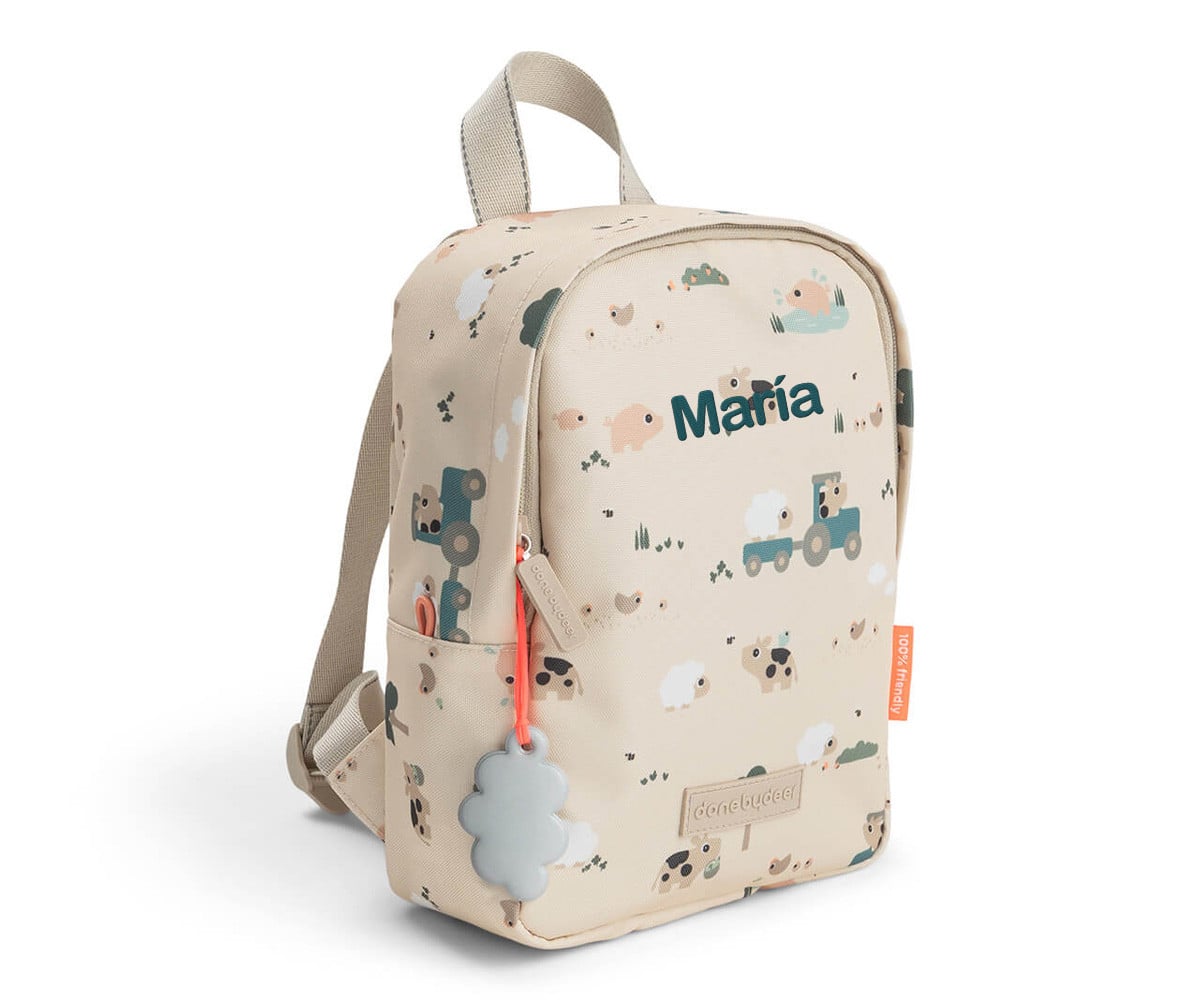 Zainetto Piccolo Tiny Farm Sand Personalizzabile