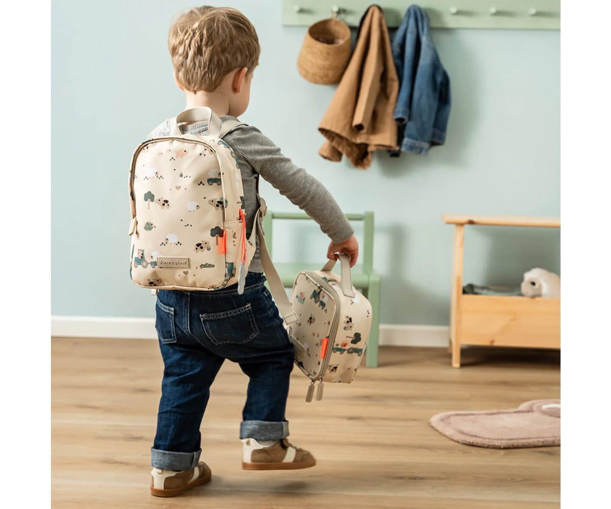 Zainetto Piccolo Tiny Farm Sand Personalizzabile
