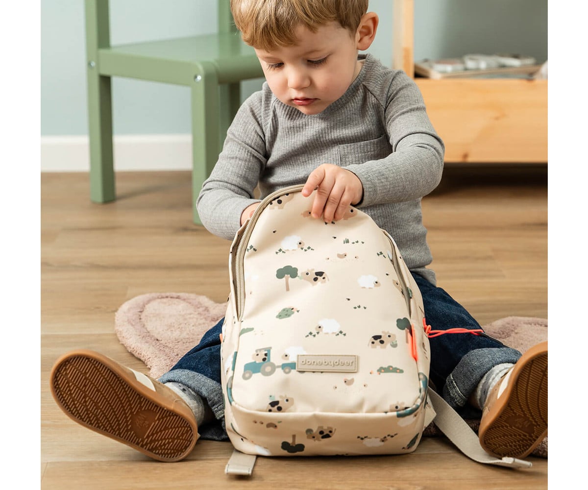 Zainetto Piccolo Tiny Farm Sand Personalizzabile