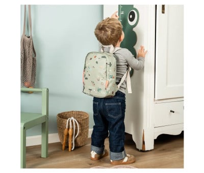 Mochila Infantil Tiny Trails Green Personalizable