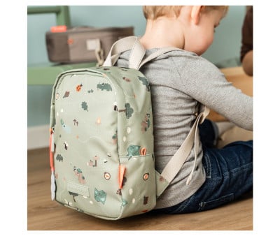 Mochila Infantil Tiny Trails Green Personalizable