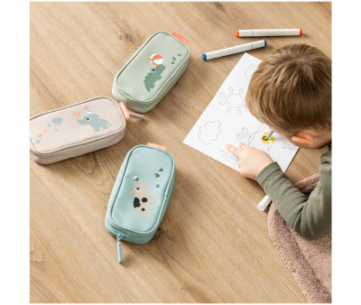 Estuche Escolar Tiny Farm Blue
