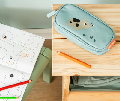 Estuche Escolar Tiny Farm Blue