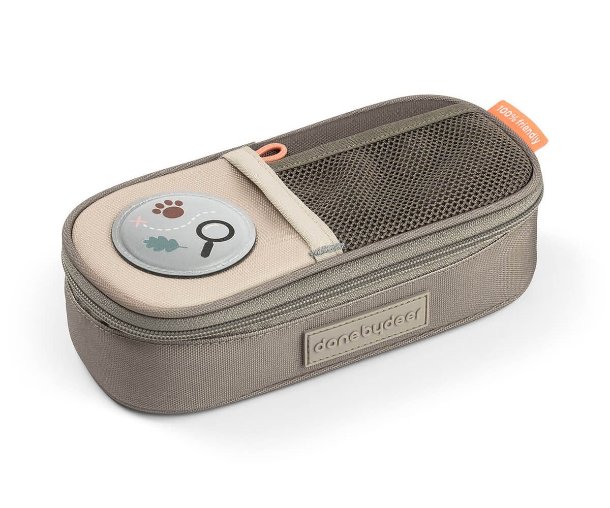 Estuche Escolar 2 Compartimentos Tiny Trails Sand