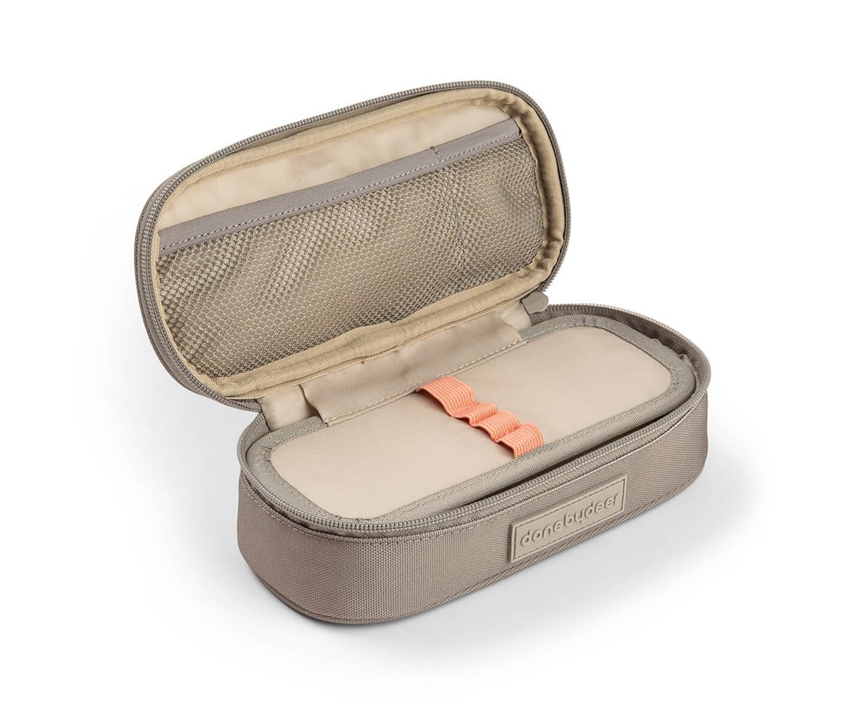 Estuche Escolar 2 Compartimentos Tiny Trails Sand