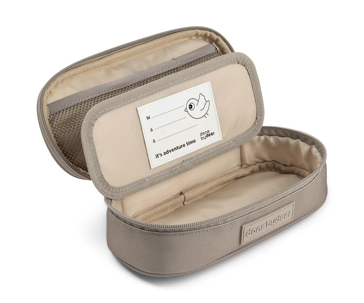 Estuche Escolar 2 Compartimentos Tiny Trails Sand