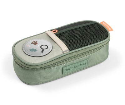 Estuche Escolar 2 Compartimentos Tiny Trails Green