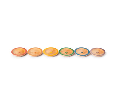 6 Platos de Madera Grapat