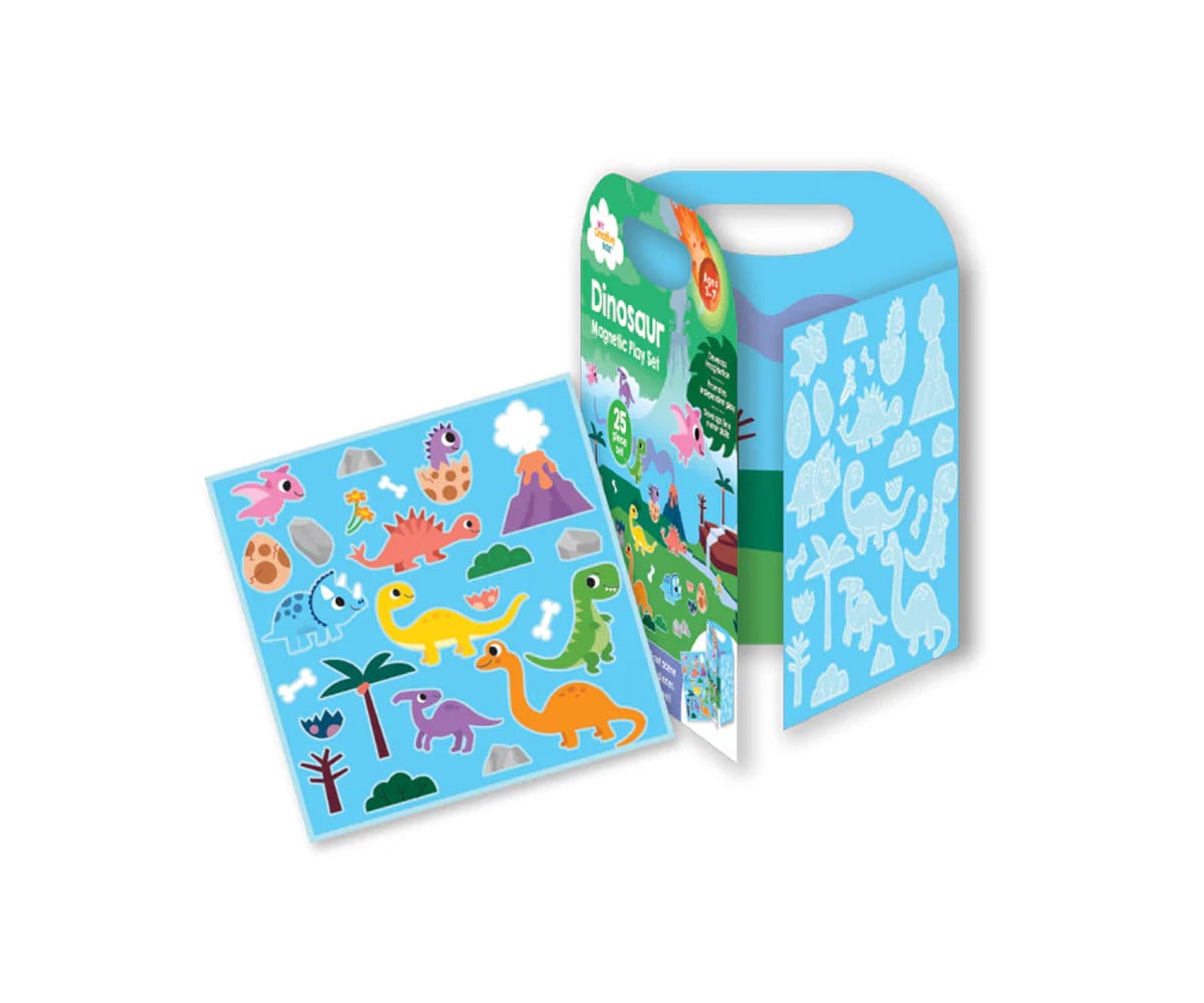 Caja de Actividades Sensoriales con Collage Dinosaur