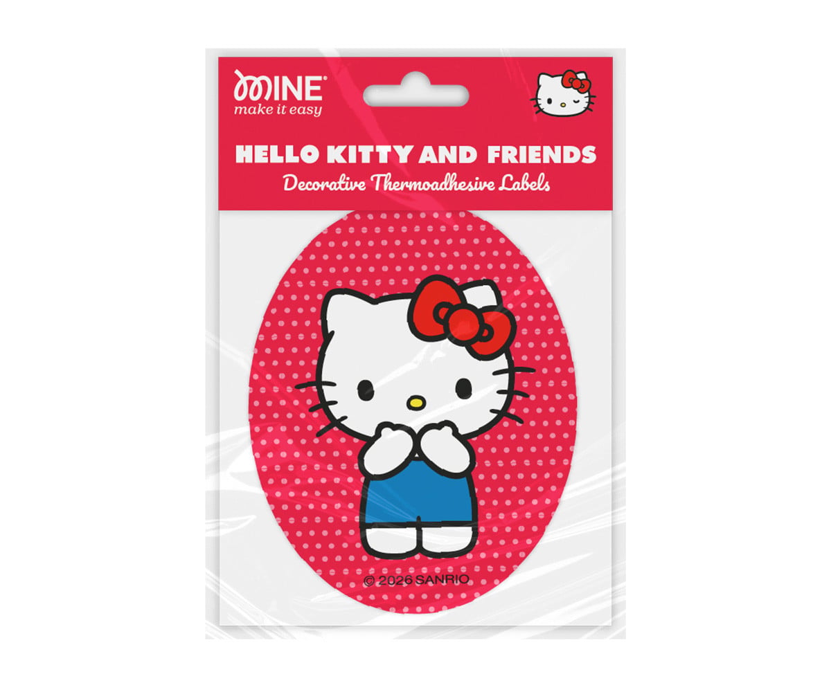 Toppa Termoadesiva Ovale Hello Kitty and Friends Dots