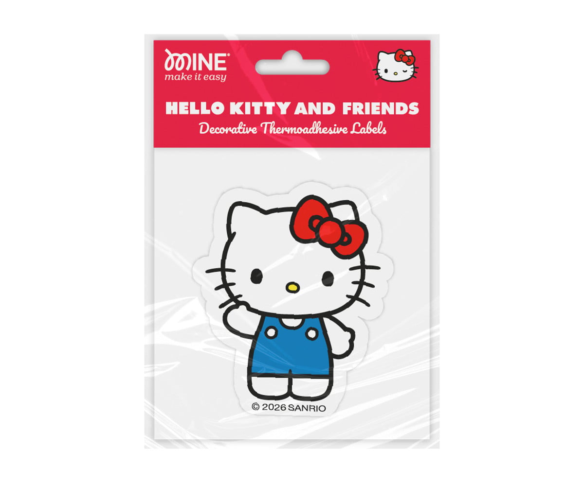 Toppa Sagomata Termoadesiva Hello Kitty Saluto