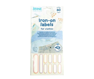 60 Iron-on Labels for Clothes MINE