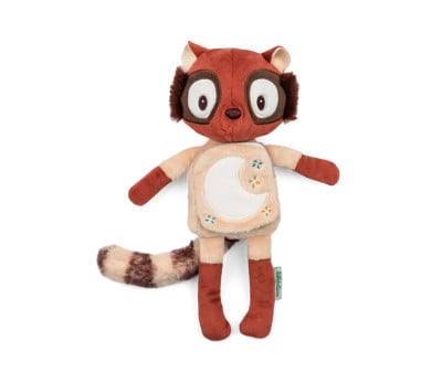 Libro de Tela y Peluche Fosforescente Elvis El Lémur