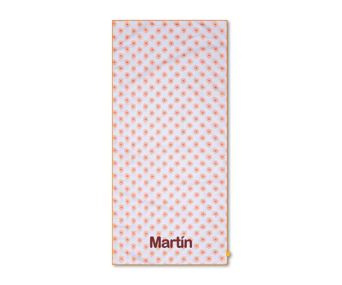 Asciugamano Microfibra Floral Love Personalizzabile