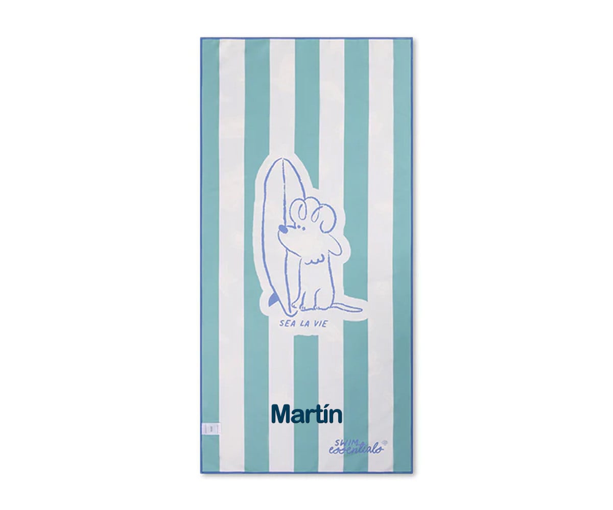 Serviette en Microfibre Surf Dogs Personnalisable