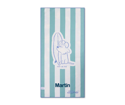 Serviette en Microfibre Surf Dogs Personnalisable