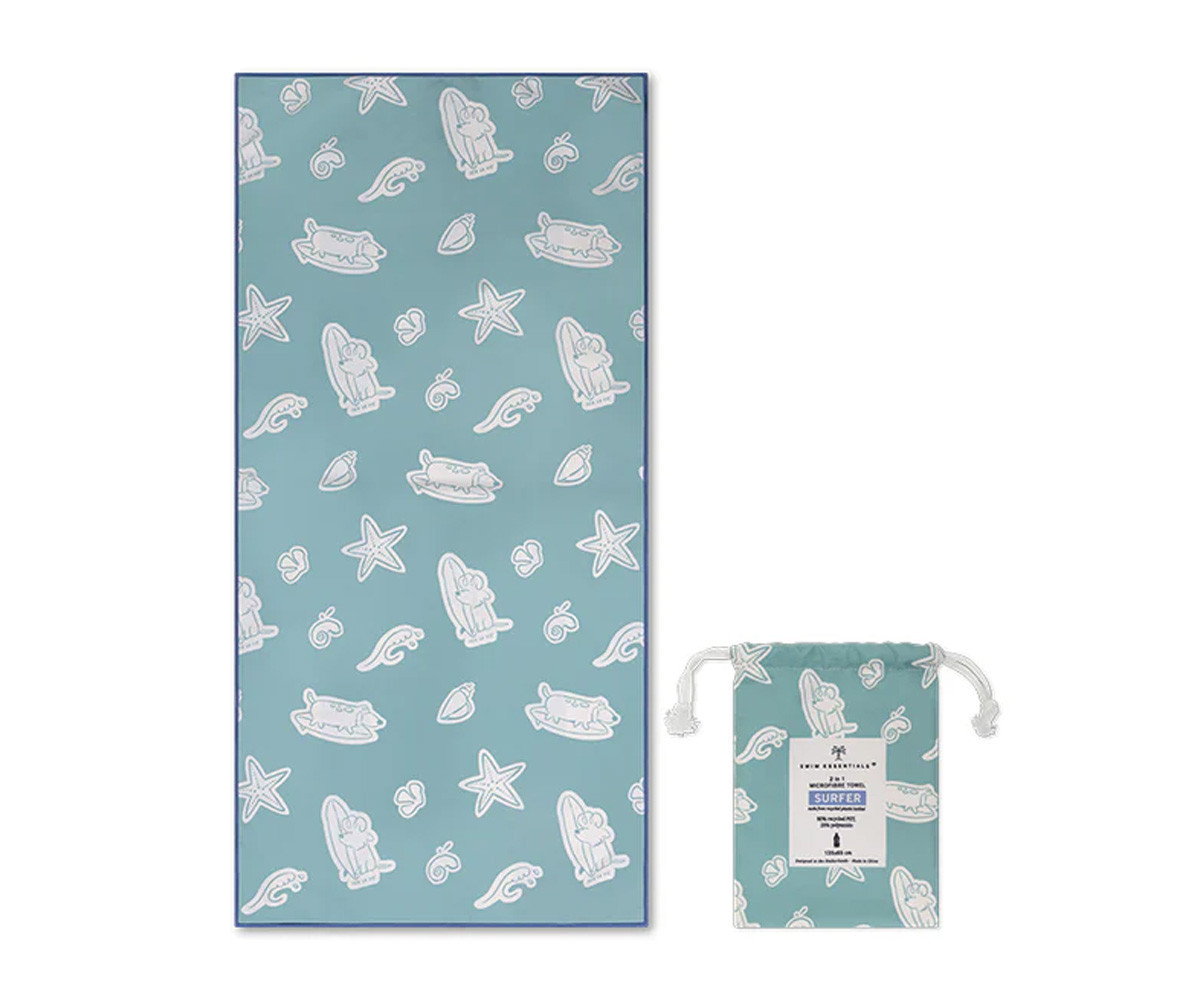 Serviette en Microfibre Surf Dogs Personnalisable