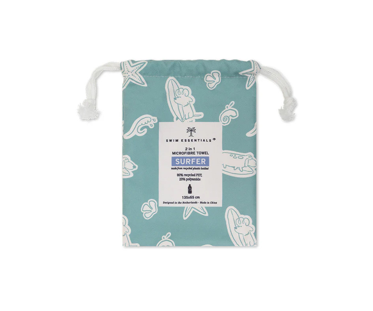 Serviette en Microfibre Surf Dogs Personnalisable