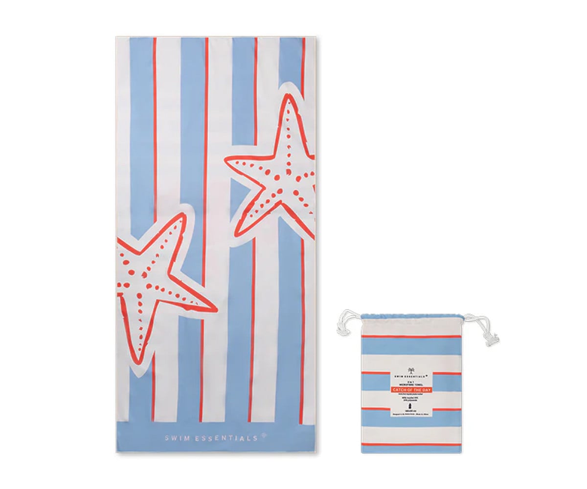 Large Microfiber Towel Catch of the Day Customizable
