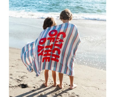 Large Microfiber Towel Catch of the Day Customizable