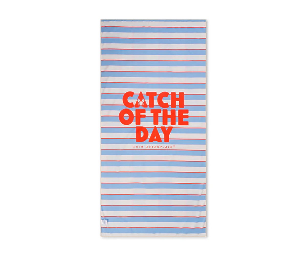 Large Microfiber Towel Catch of the Day Customizable